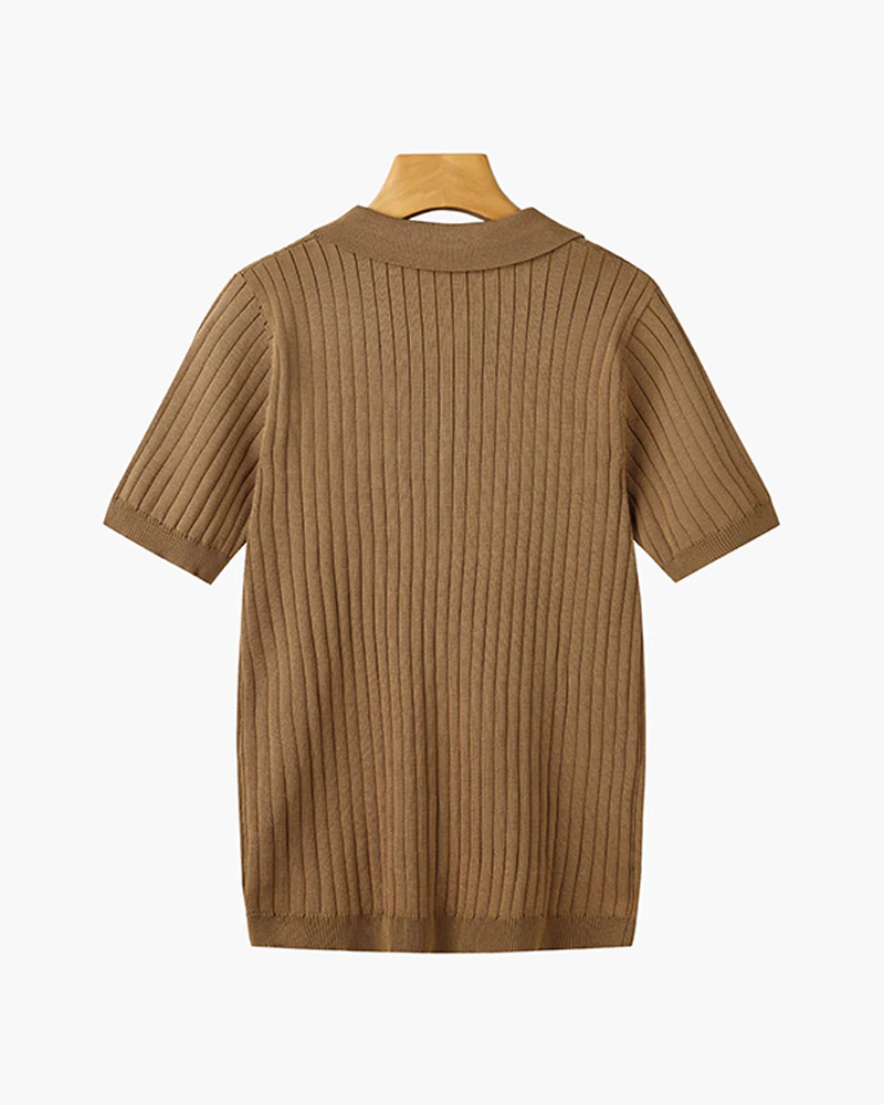 GIMCHEON Knitted Polo Shirt - Image 12